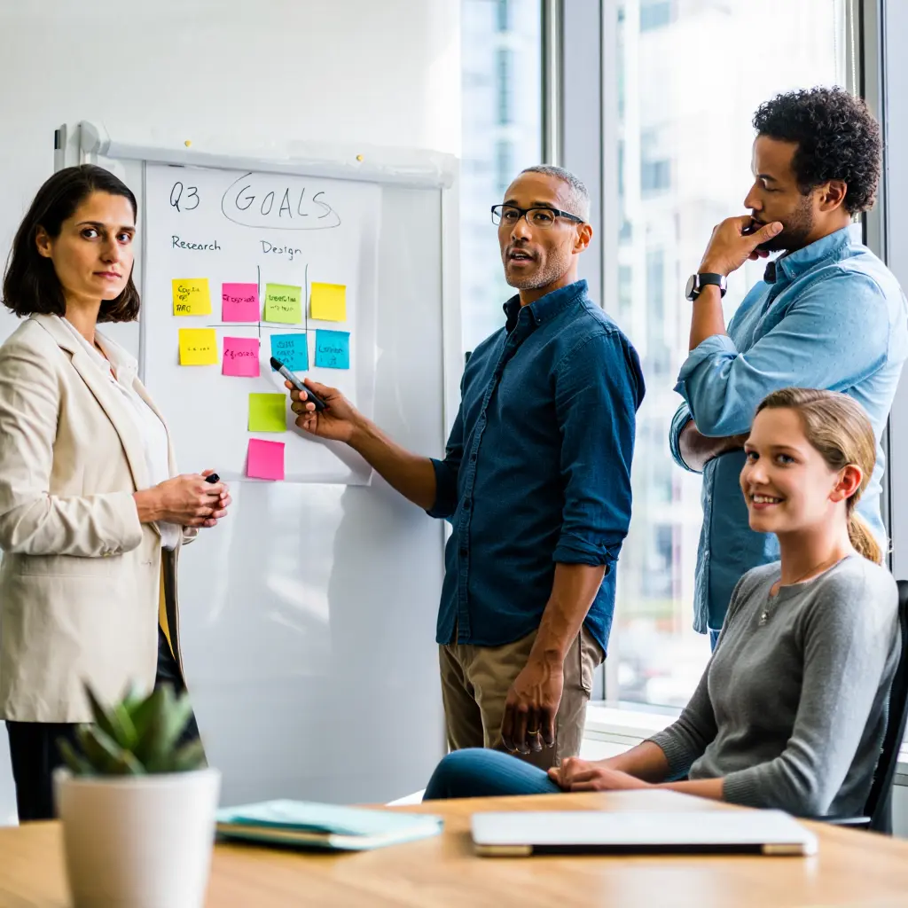 Csapatunk az irodában